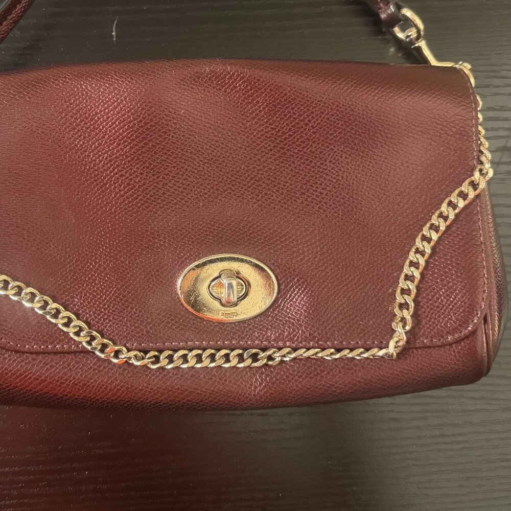 Cpach Mini Ruby Leather Handbag